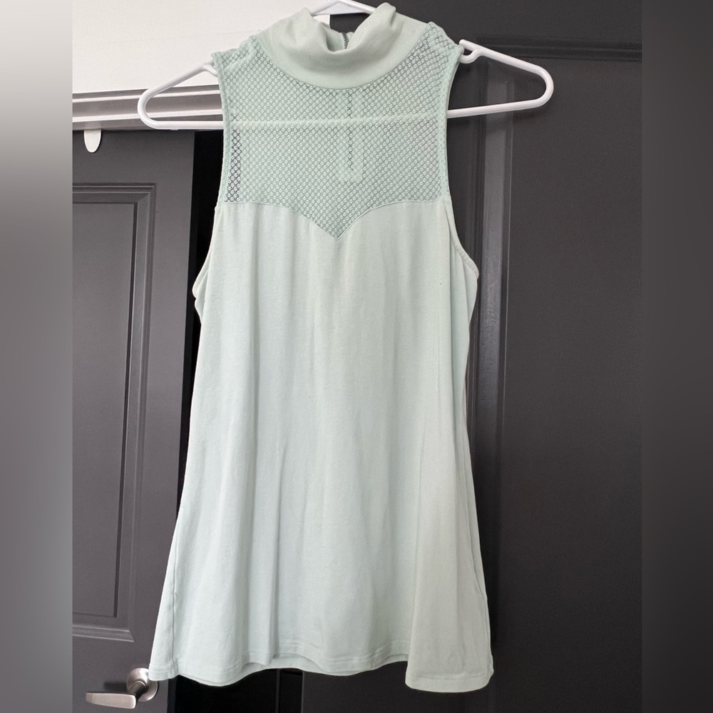 Express Sweetheart Light Mint Green Tank Top Medium